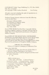 Northwest Passages: From the Pen of John Muir