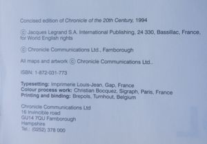 Chronicle of the Second World War