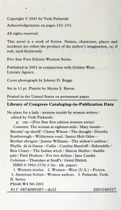 No Place for a Lady: Western Stories by Women Writers
