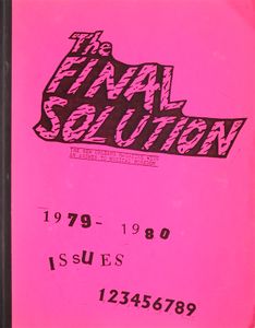 The Final Solution 1979-1980 Issues 123456789