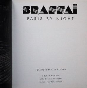 Brassaï Paris By Night