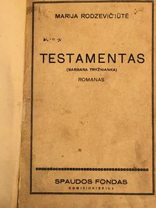 Testamentas (Barbara Tryźnianka)
