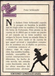 La maravillosa historia de Peter Schlemihl