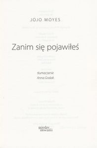 Zanim się Pojawiłeś