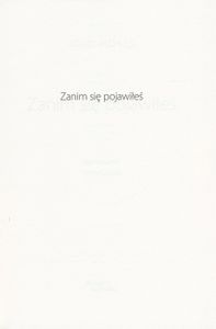 Zanim się Pojawiłeś