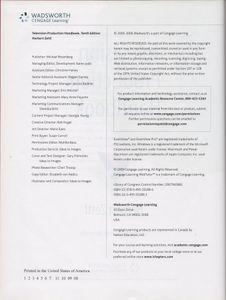 Television Production Handbook (Tenth Edition)