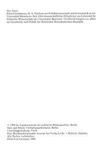 Deutsche Einheit - Beiträge zur Politik und Zeitgeschichte