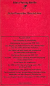 Die KPD im Kampf gegen die faschistische Diktatur 1993-1945