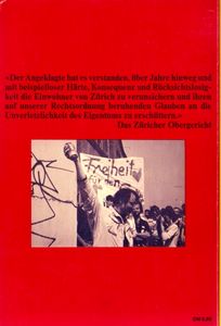 Der Sprayer von Zürich - Solidarität mit Harald Naegli