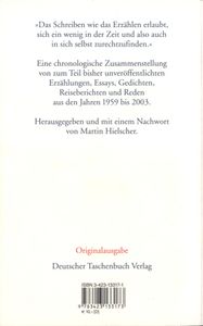 Uwe Timm Lesebuch: Die Stimme beim Schreiben