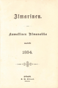 Ilmarinen. Kuvallinen almanakka vuodelle 1884.