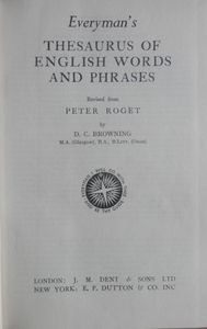Everyman's Thesaurus of English Words and Phrases