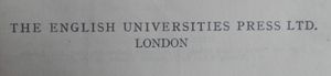 English Universities Press Ltd.