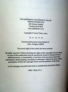 Eats, Shoots & Leaves: The Zero Tolerance Approach to Punctuation