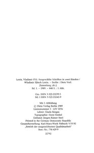 Ausgewählte Schriften I