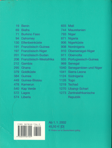 Michel: Westafrika 2001/2002 - Übersee-Katalog Band 5
