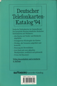 Deutscher Telefonkarten-Katalog '94