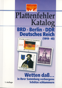 Plattenfehler Katalog: BRD, Berlin, DDR, Deutsches Reich