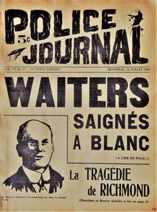 Police Journal: Waiters Saignés à Blanc