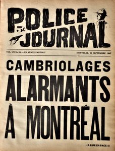 Police Journal: Cambriolages Alarmants à Montréal