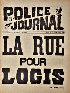 Police Journal: La Rue Pour Logis