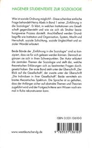 Einführung in die Soziologie. Band 1 - Der Blick auf die Gesellschaft