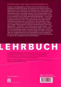 Einführung in den Neo-Institutionalismus