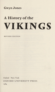 A History of the Vikings. Revised Edition