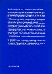 Handwörterbuch zur Gesellschaft Deutschlands