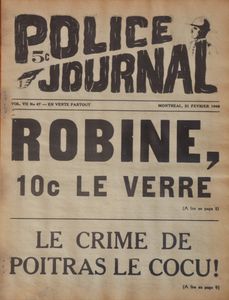 Police Journal: Robine, 10¢ le Verre