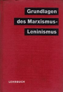 Grundlagen des Marxismus-Leninismus, Lehrbuch