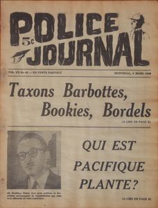 Police Journal: Taxons Barbottes, Bookies, Bordels