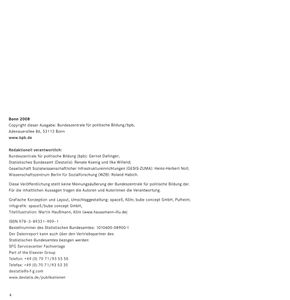 Datenreport 2008 - Ein Sozialbericht für die Bundesrepublik Deutschland