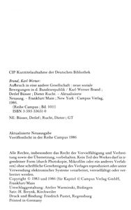 Aufbruch in eine andere Gesellschaft