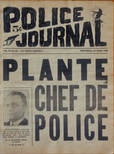 Police Journal: Plante Chef de Police