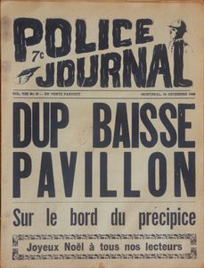 Police Journal: Dup Baisse Pavillon