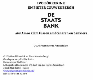De Staatsbank: ABN AMRO Klem tussen Ambtenaren en Bankiers
