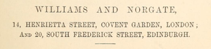 Williams and Norgate
