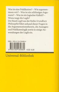 Grundkurs Philosophie Band 1: Logik