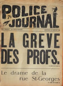 Police Journal: La Grève des Profs.