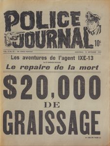 Police Journal: $20,000. de Graissage