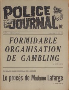Police Journal: Formidable Organisation de Gambling