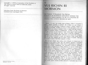Ri Vuj Richin Ri Mormon