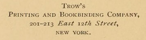 Trow's Printing and Bookbinding Company