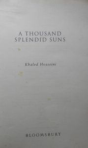 A Thousand Splendid Suns