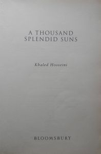 A Thousand Splendid Suns