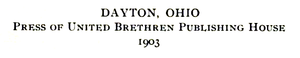 Press of United Brethren Publishing House