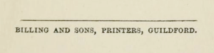 Billing and Sons