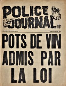 Police Journal: Pots de Vin Admis par la Loi
