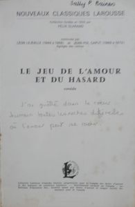 Le Jeu de l'amour et du hasard
